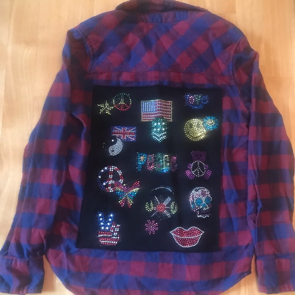 Girls plaid button down - Picture 2 of 3